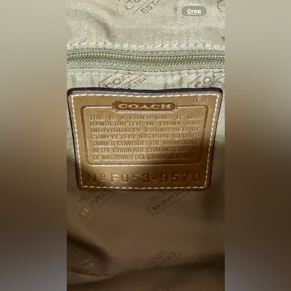 COACH Vintage Hampton Shoulder Crossbody Leather Bag Pretty! &100% Silk Scarf 💙 - Picture 4 of 13